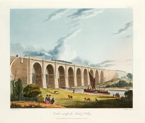 Viaduc à travers la vallée de Sankey, 1831